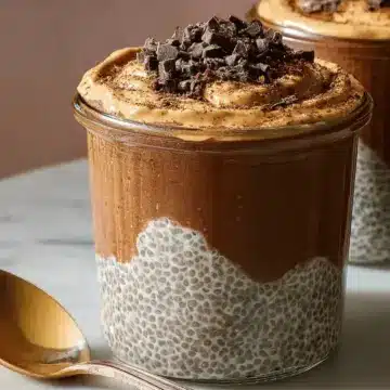 High-Protein Peanut Butter & Chocolate Chia Pudding