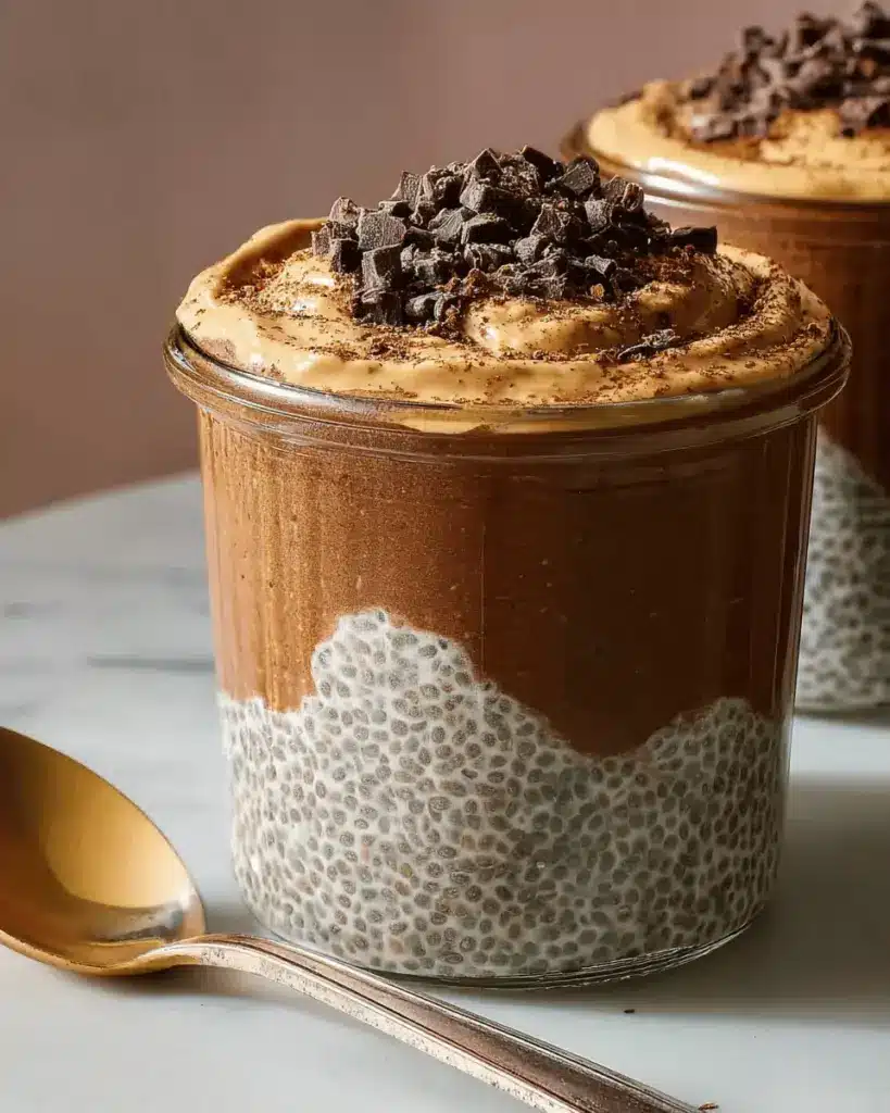 High-Protein Peanut Butter & Chocolate Chia Pudding