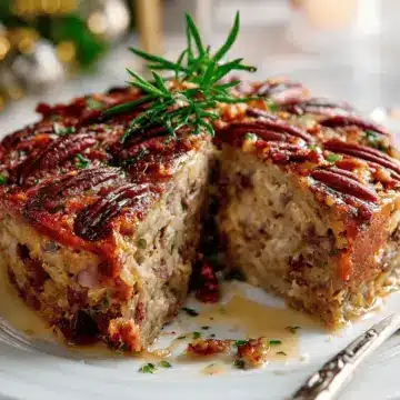Maple pecan stuffing cake