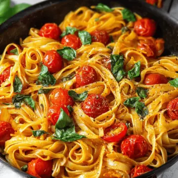 One Pot Cherry Tomato Basil Pasta