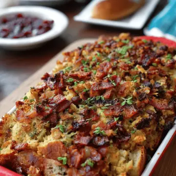 Baguette Bacon Stuffing