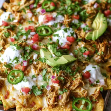 White Chicken Chili Nachos