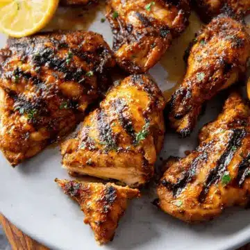 Lemon Ginger Soy Marinated Grilled Chicken