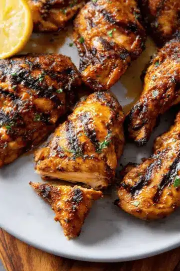 Lemon Ginger Soy Marinated Grilled Chicken