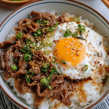 Gyudon (Japanese Beef & Rice Bowls)