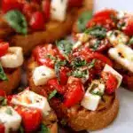 Perfect Bruschetta with Mozzarella