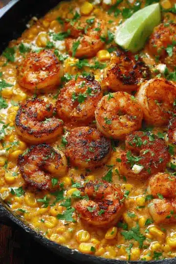 Shrimp and Creamed Corn (30 Minutes, One-Pan)