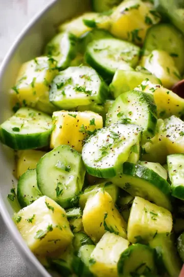 Cucumber Pineapple Salad