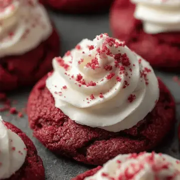 Easy Crumbl Red Velvet Cupcake Cookies