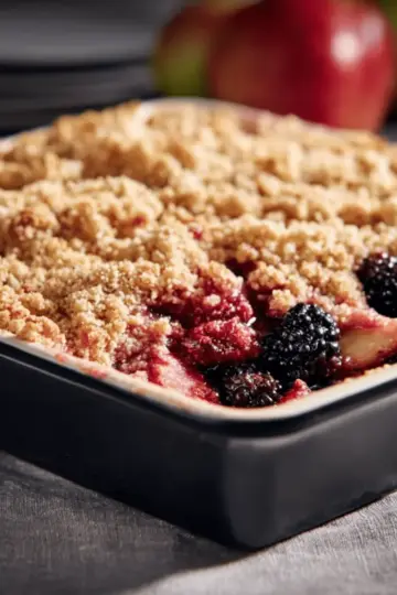 Apple & Blackberry Crumble