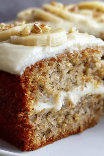Amazing Banana Bread Cake with Cream Cheese Frosting