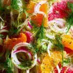Fennel & citrus salad with smoky spring onion dressing