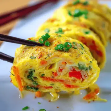 Rolled Egg Omelette - Korean Lunchbox Banchan