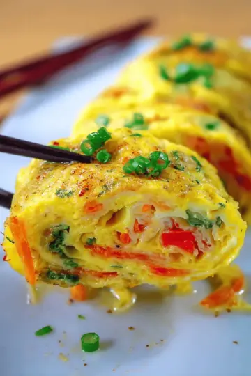 Rolled Egg Omelette - Korean Lunchbox Banchan