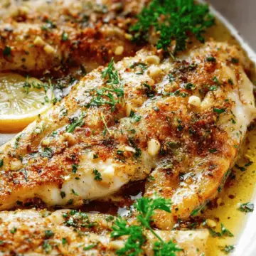 Garlic Butter Oven Baked Tilapia