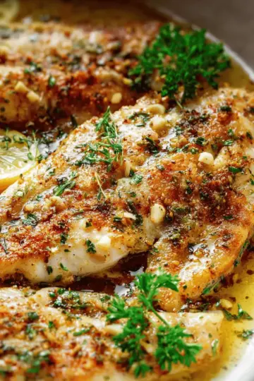 Garlic Butter Oven Baked Tilapia