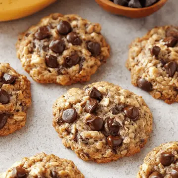 Banana Oatmeal Chocolate Chip Cookies
