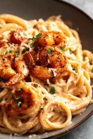 Cajun Shrimp Alfredo Pasta
