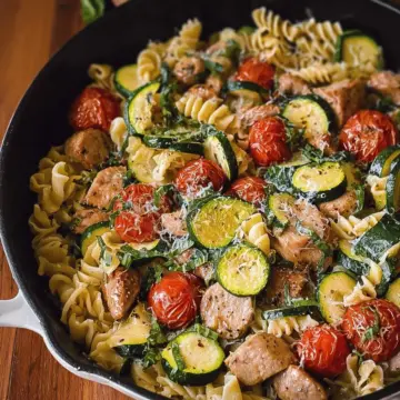 Chicken Zucchini Pasta Skillet