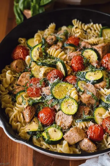 Chicken Zucchini Pasta Skillet