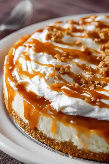 Salted Caramel Apple Cheesecake Pie