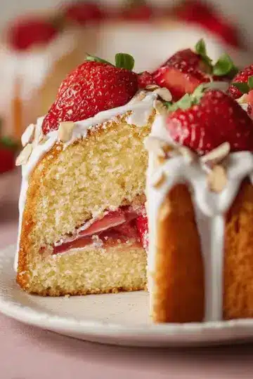 Strawberry Pound Cake