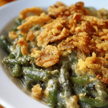 Green Bean Casserole with Crumb Topping