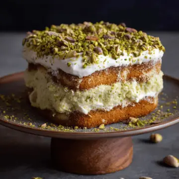 Homemade Pistachio Tiramisu