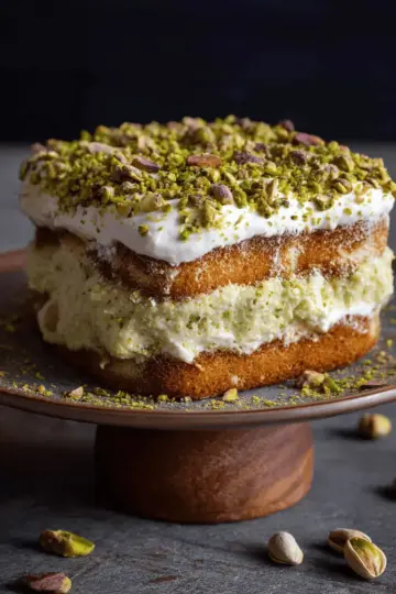 Homemade Pistachio Tiramisu
