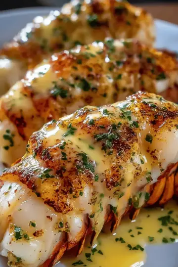 Creamy Garlic Butter Lobster Tails
