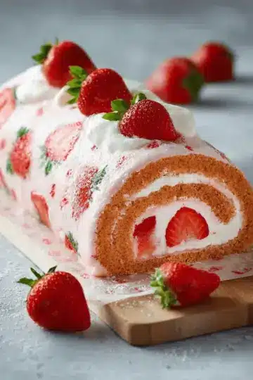 Strawberry Cake Roll
