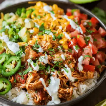 Slow Cooker Chicken Burrito Bowl Recipe