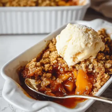 Simple Mango Crumble