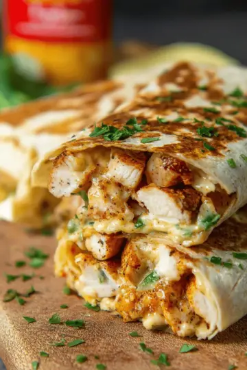 Cheesy Chicken Wraps