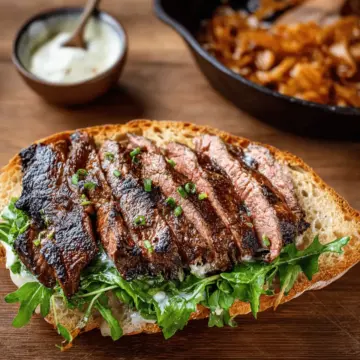 Steak Sandwich (with garlic aioli)