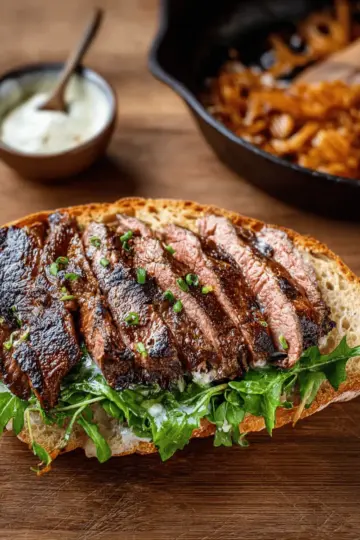 Steak Sandwich (with garlic aioli)
