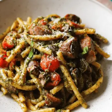 Sausage Pesto Pasta