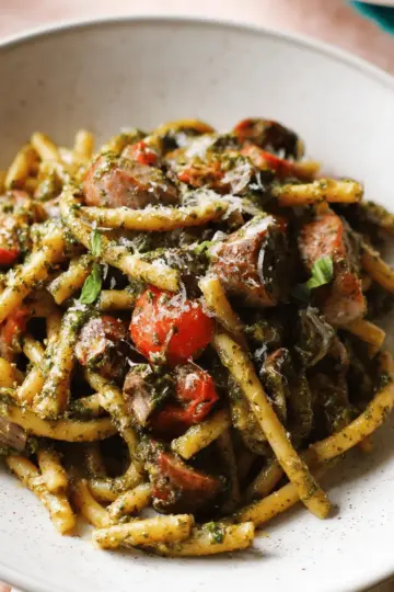 Sausage Pesto Pasta