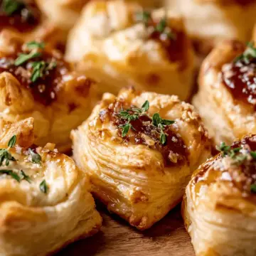 Puff Pastry Brie Bites