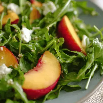 Recipe: Peach and Arugula Salad