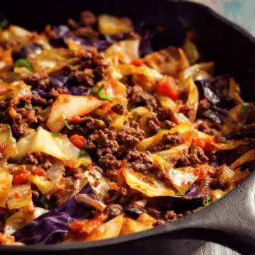 Ground Beef And Cabbage Skillet Recipe