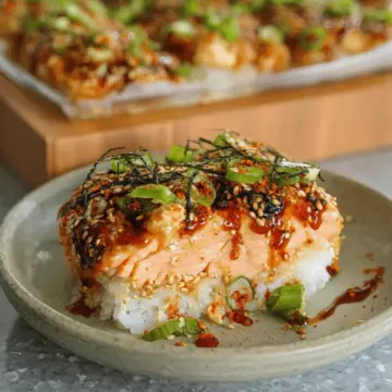Spicy Salmon Sushi Bake