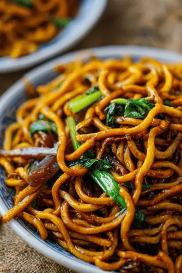 Shanghai Fried Noodles (Cu Chao Mian)