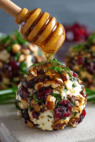 Mini Cranberry Pecan Goat Cheese Balls