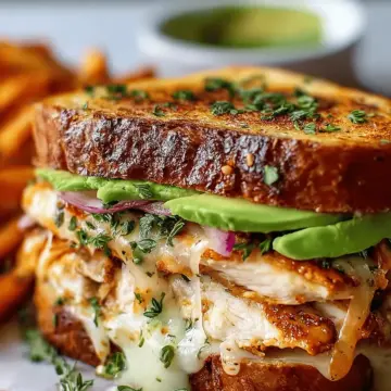 Chicken Avocado Melt Sandwich