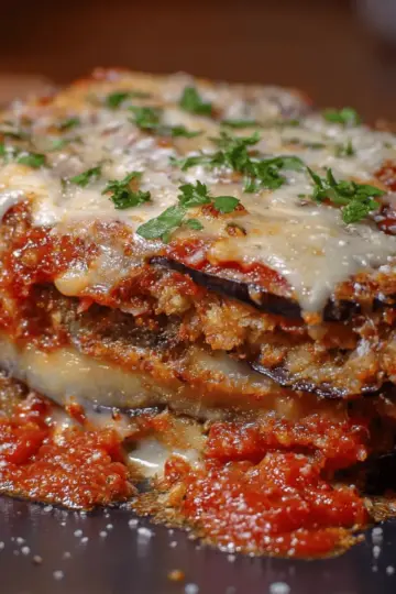 Eggplant Parmesan with Marinara Sauce