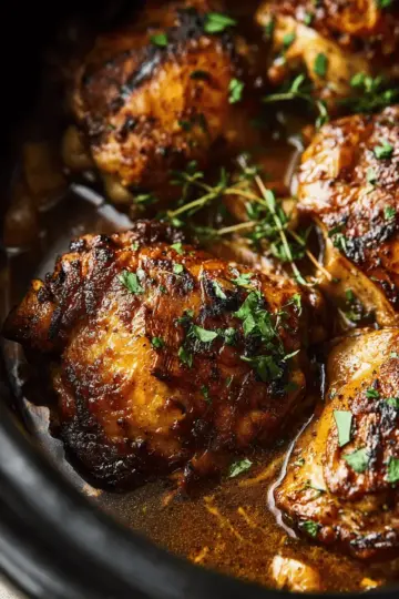 Slow Cooker Chicken Thighs