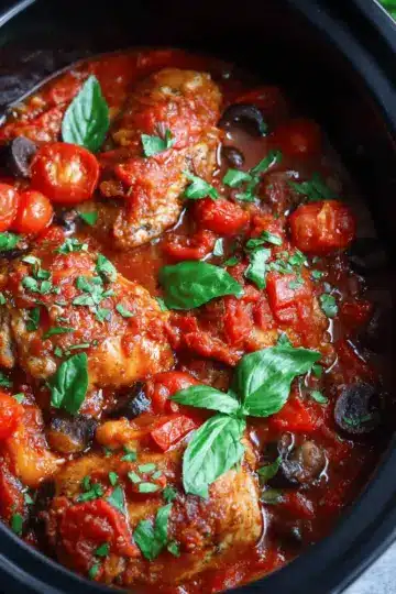 Slow Cooker Chicken Cacciatore