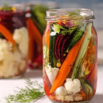 Easy Refrigerator Pickled Vegetables