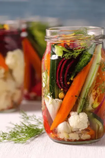 Easy Refrigerator Pickled Vegetables